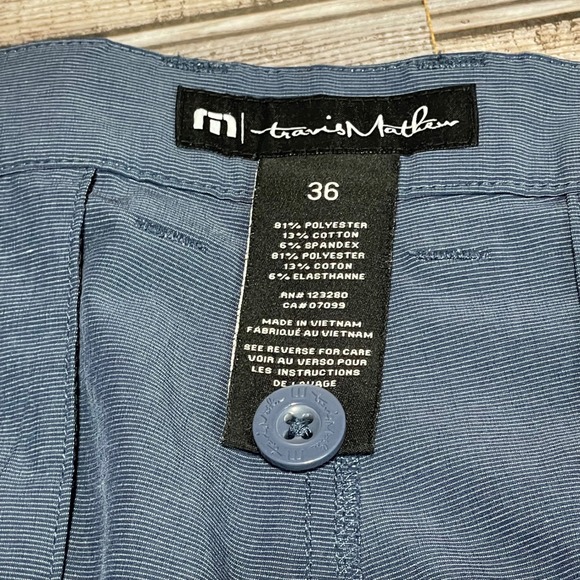 TravisMathew Blue‎ Lightweight Golf Shorts Modern Mens Size 36 - Picture 4 of 6
